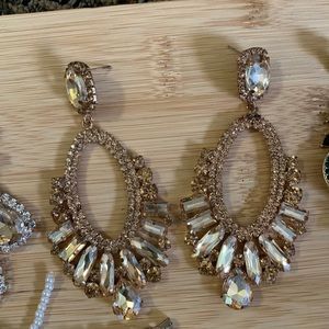 Crown Couture by Gaspar Cruz pageant earrings.